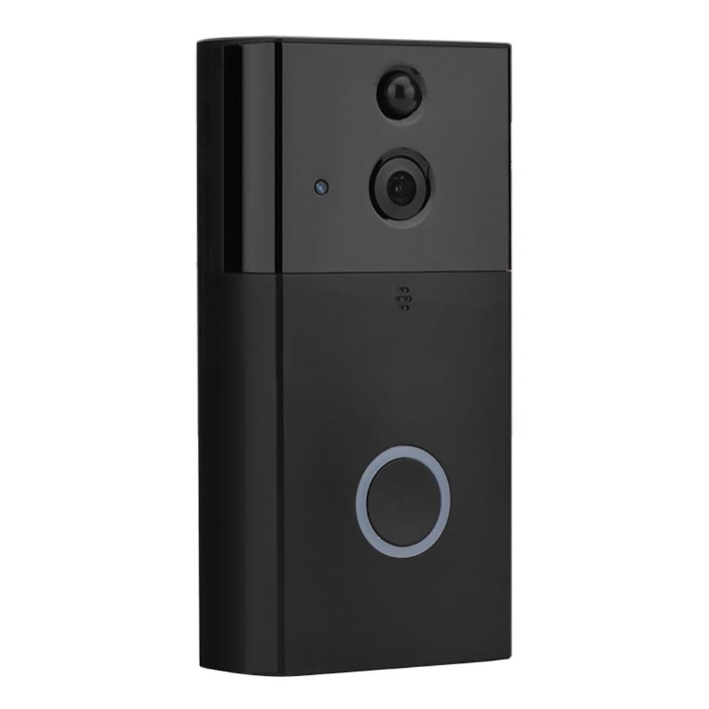 HD 720P Smart WiFi Video Doorbell Camera with Motion Detection, Night Vision, TF Card Storage & App Support for iOS/Android – Silver