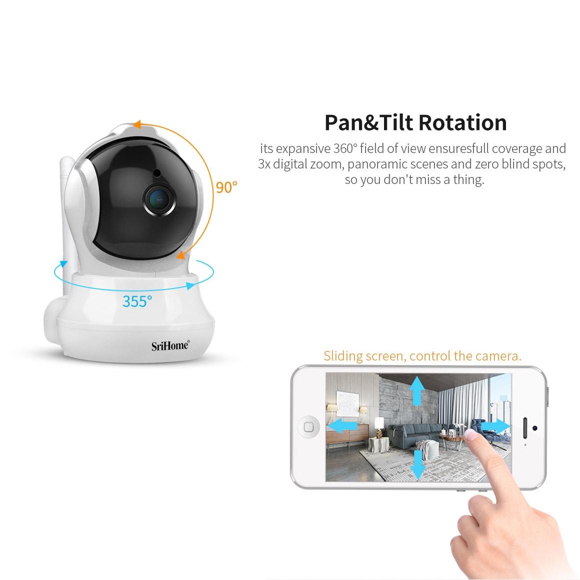 AI IP Camera – 3.0MP 1296P HD, Two-Way Talk, Auto Tracking, Humanoid Detection, Night Vision & TF Card Support