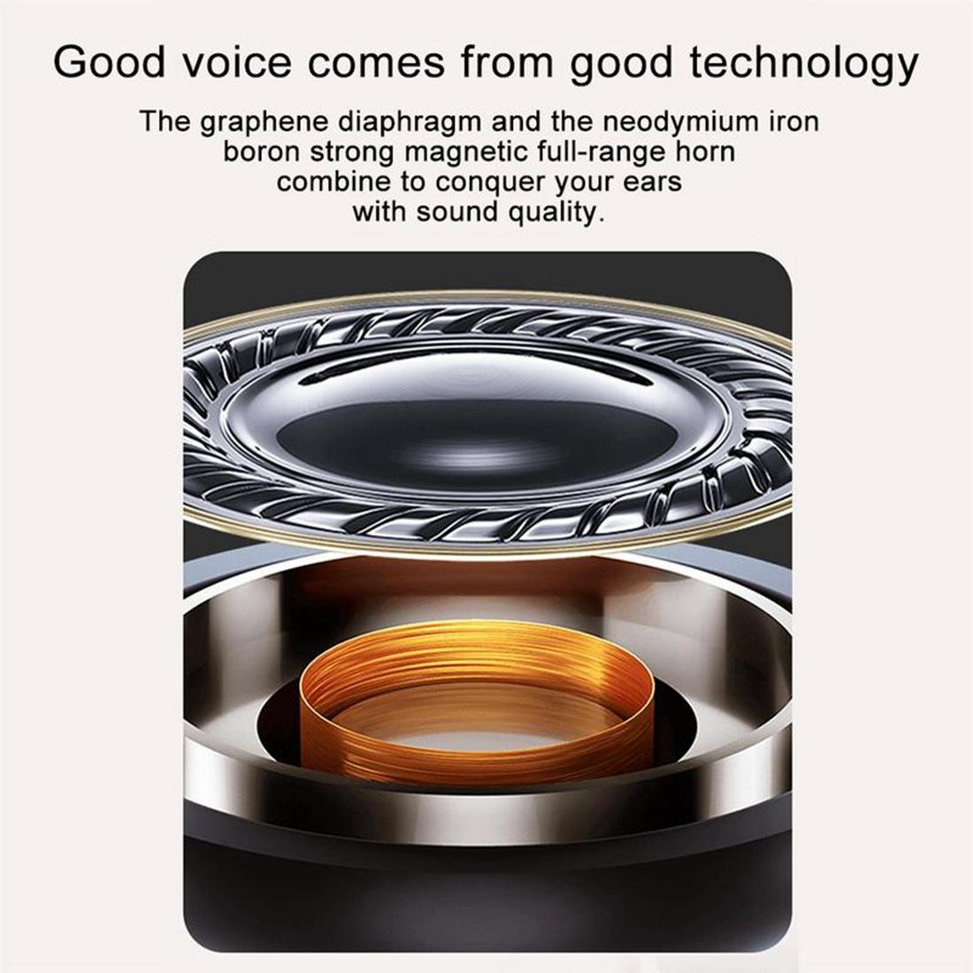 T-88 Wireless Stereo Earphones with Magnetic Charging Box – True Wireless, Bluetooth 5.0