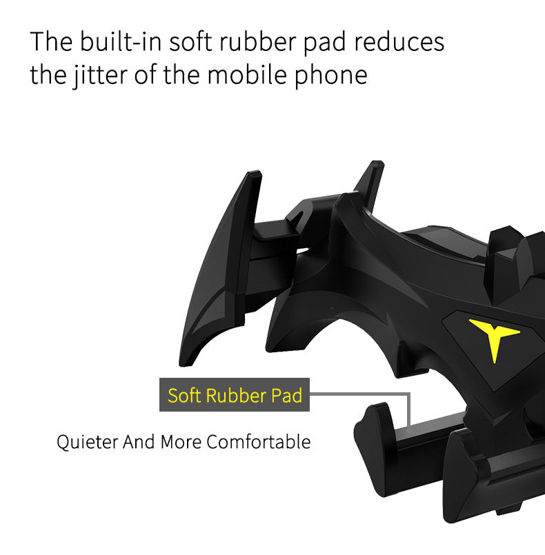 Black Bat-Style Gravity Car Phone Mount – 360° Rotating Air Vent Holder | Secure Universal Fit for Smartphones