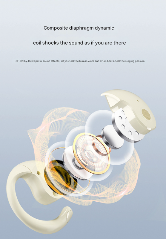 White WG-05 OWS Bone Conduction Bluetooth Earphones – AI Translation, Non-In-Ear Sports Design