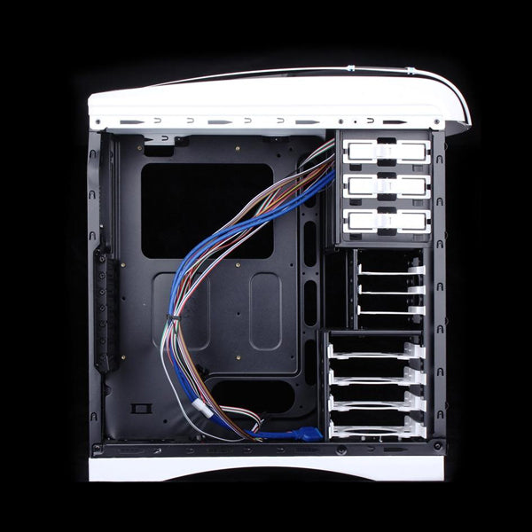Huntkey MVP Pro Gaming PC Case – Mid-Tower Chassis, Blue – No PSU/Fan Included