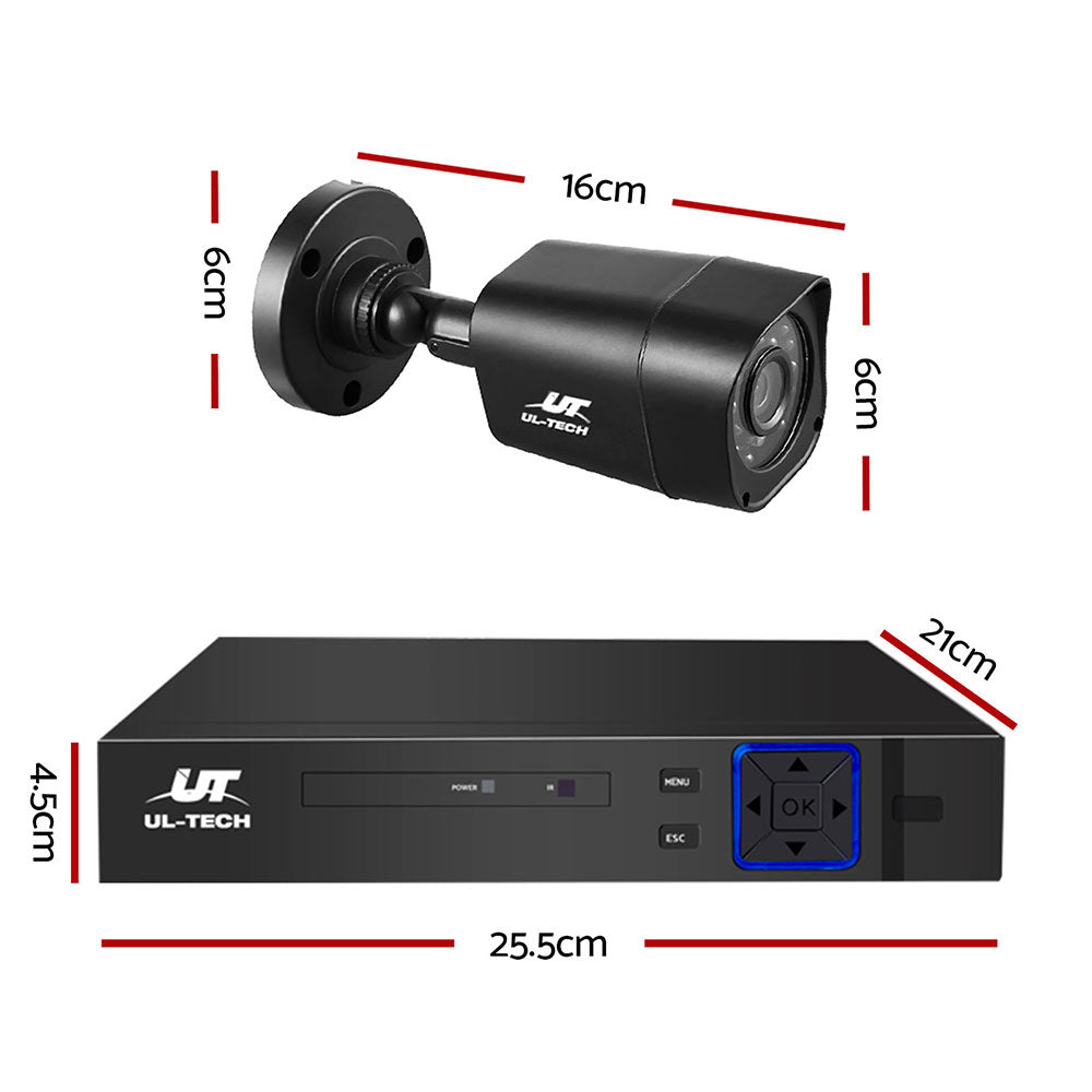 UL-Tech 8CH CCTV Security System – DVR Kit with 4 Cameras & 1TB Hard Drive – Home & Business Surveillance