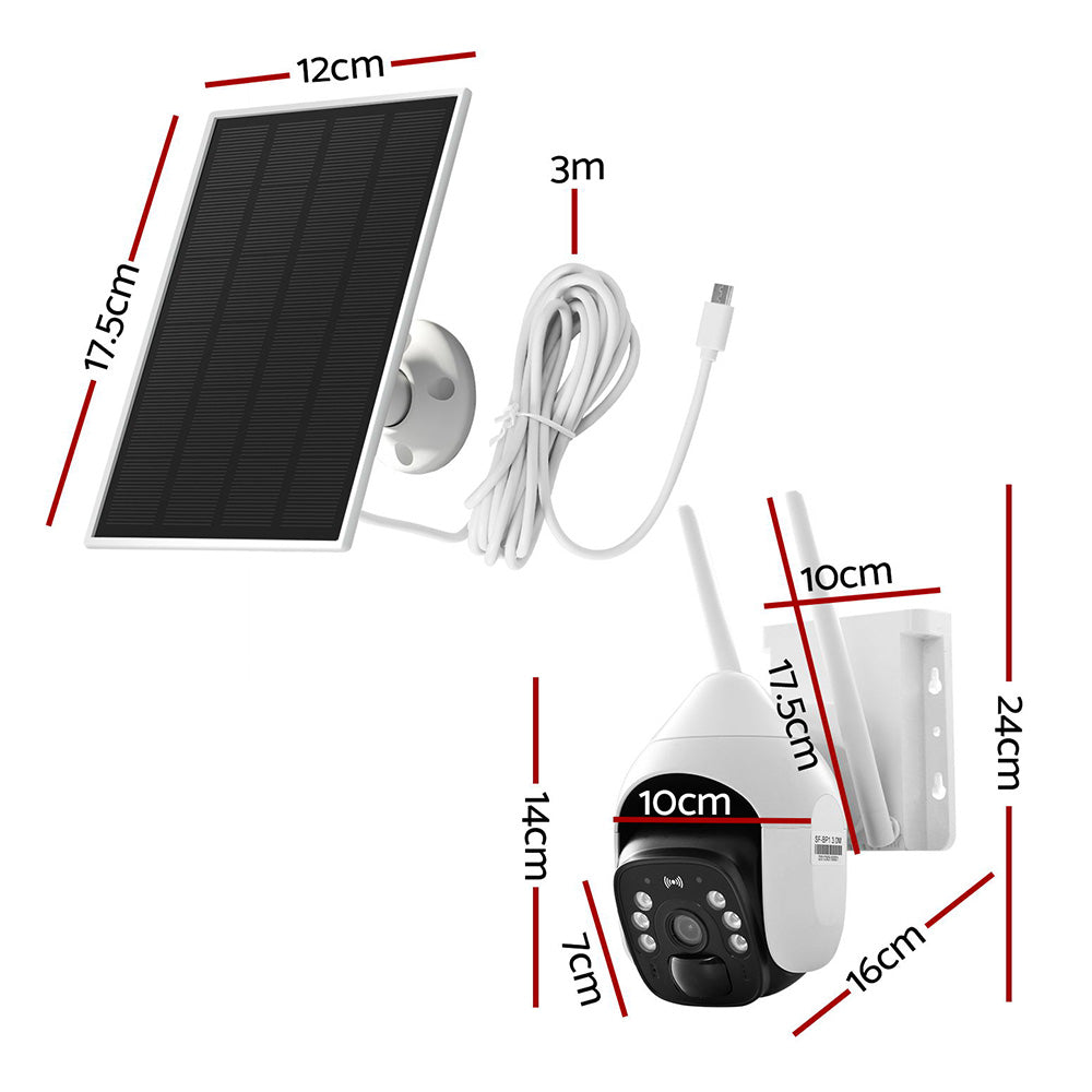 UL-tech 3MP Wireless Security Camera with Solar Panel – Outdoor CCTV with Night Vision, Motion Detection, and App Control