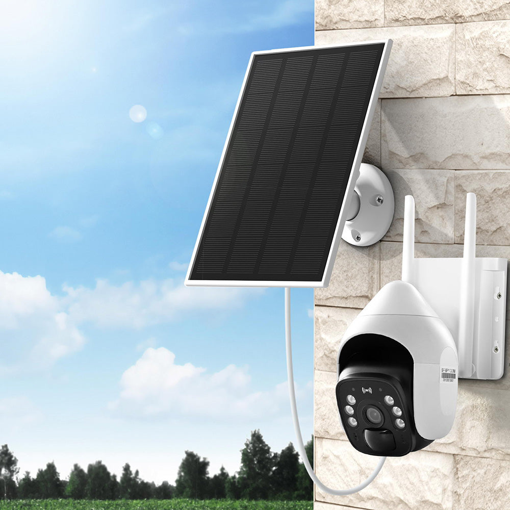 UL-tech 3MP Wireless Security Camera with Solar Panel – Outdoor CCTV with Night Vision, Motion Detection, and App Control