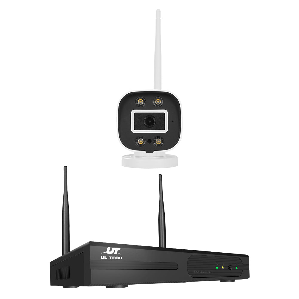 UL-Tech Wireless CCTV Security System – 8CH NVR with 3MP 8-Camera Kit & 2TB Hard Drive