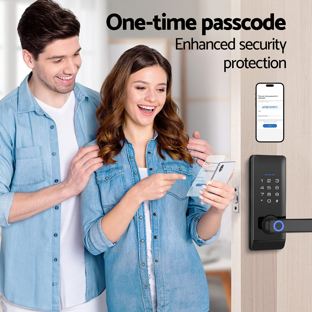 UL-Tech Smart Fingerprint Door Lock – Keyless Entry, Biometric Access Control for Home Security System