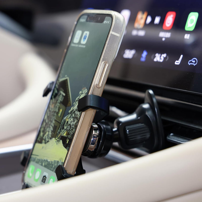 Urbanoki Air Vent Car Phone Holder Mount – Strong Grip Smartphone Holder – Universal Fit – Black
