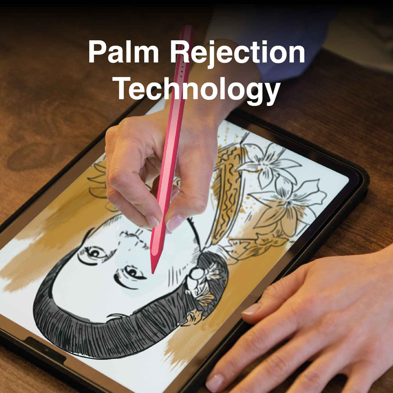 Laser Active Stylus Pen for iPad – High Precision Touchscreen Pencil – Palm Rejection & Fast Charging – Pink