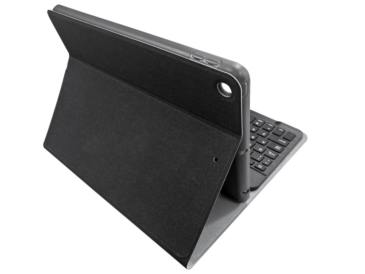 Laser Wireless Keyboard Case for iPad 10.2" (7th/8th/9th Gen) – Detachable Bluetooth Keyboard, Protective Cover – Black