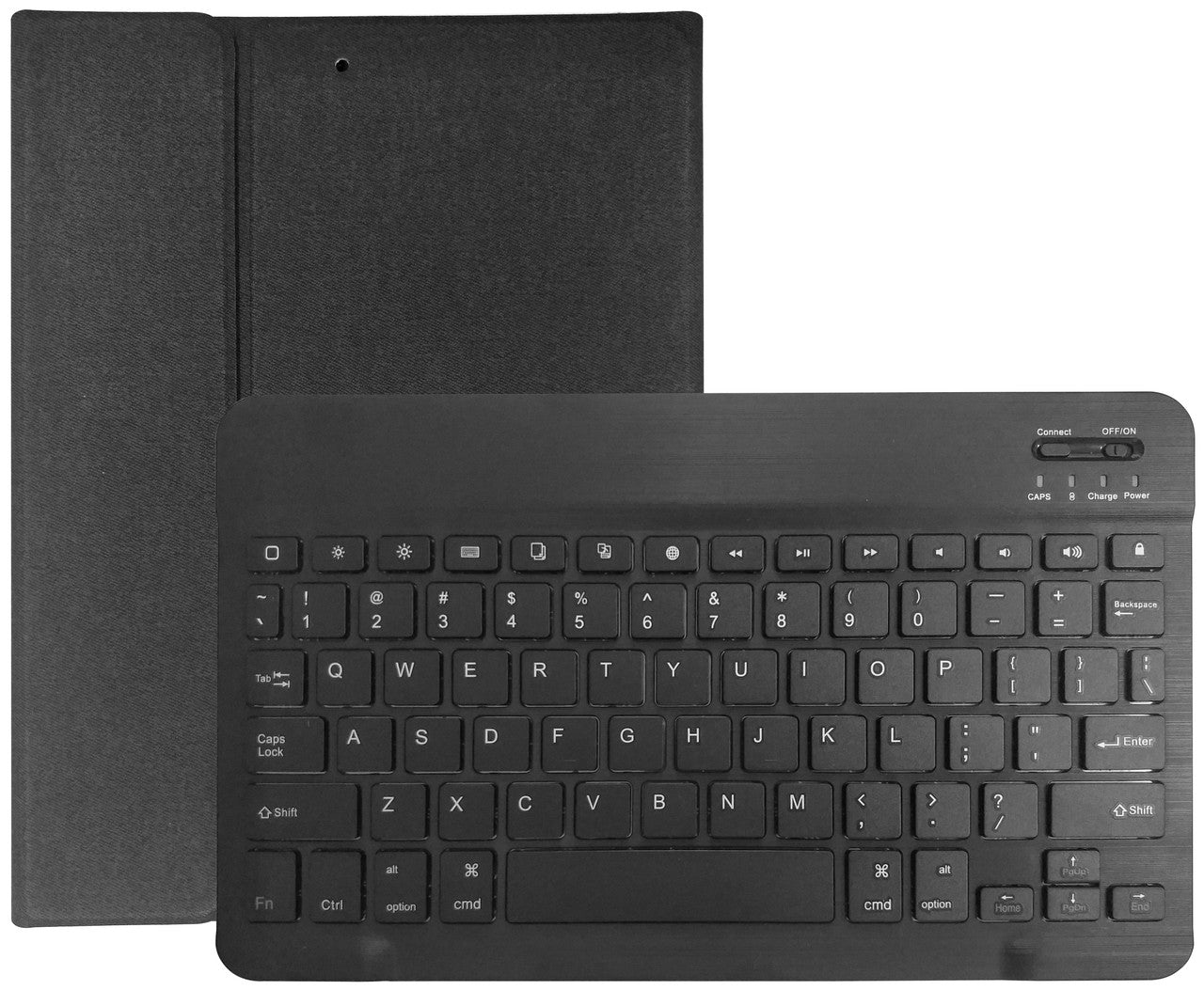 Laser Wireless Keyboard Case for iPad 10.2" (7th/8th/9th Gen) – Detachable Bluetooth Keyboard, Protective Cover – Black