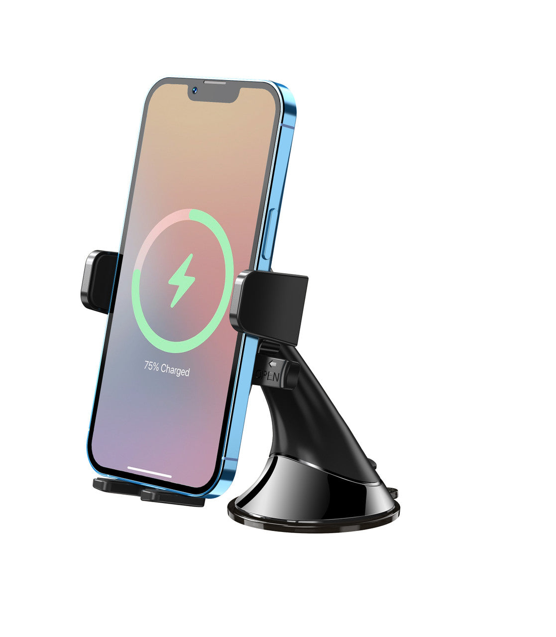 Laser Car Phone Holder Windscreen Mount – Adjustable Suction Cup Cradle for Smartphones – Secure Dashboard/Windshield Fit