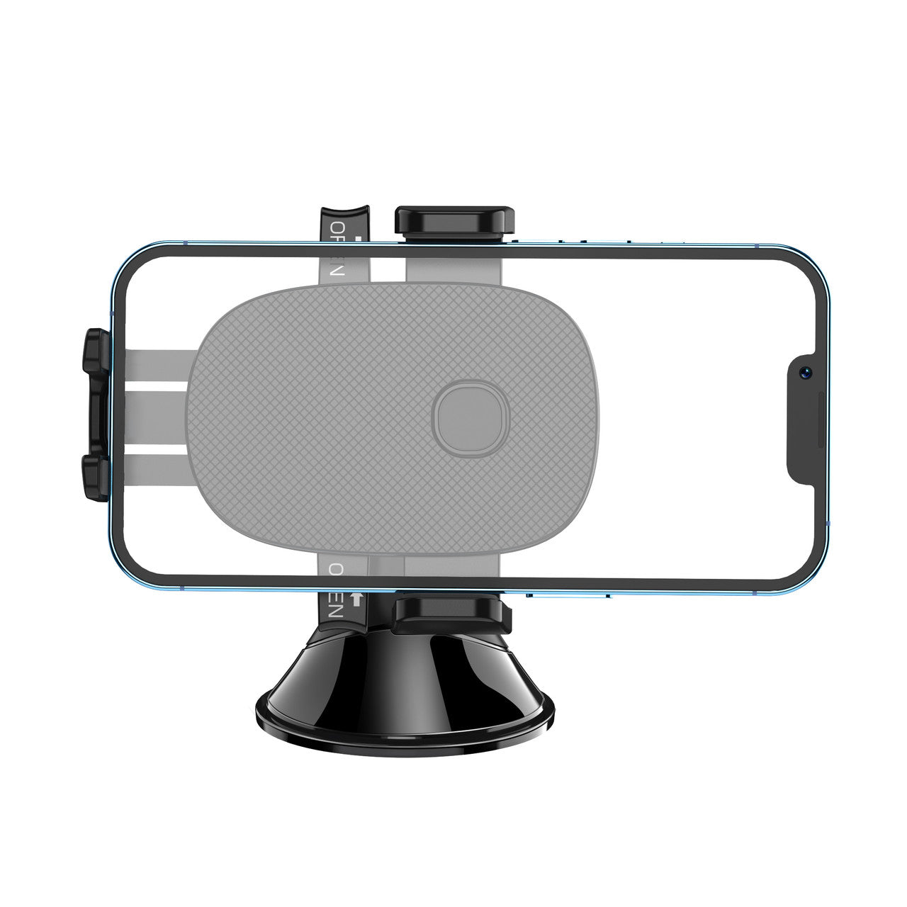 Laser Car Phone Holder Windscreen Mount – Adjustable Suction Cup Cradle for Smartphones – Secure Dashboard/Windshield Fit