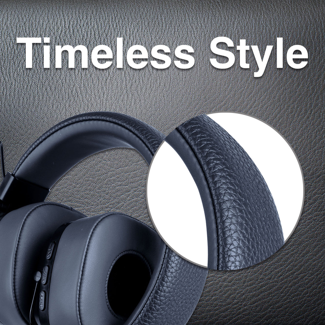 Soundtec by Laser Wireless On-Ear Headphones – Bluetooth, Comfortable Fit, Long Battery Life – Black