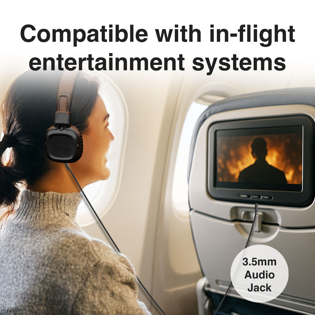Soundtec Wireless On-Ear Headphones – Brown | Bluetooth, Lightweight, Long Battery Life