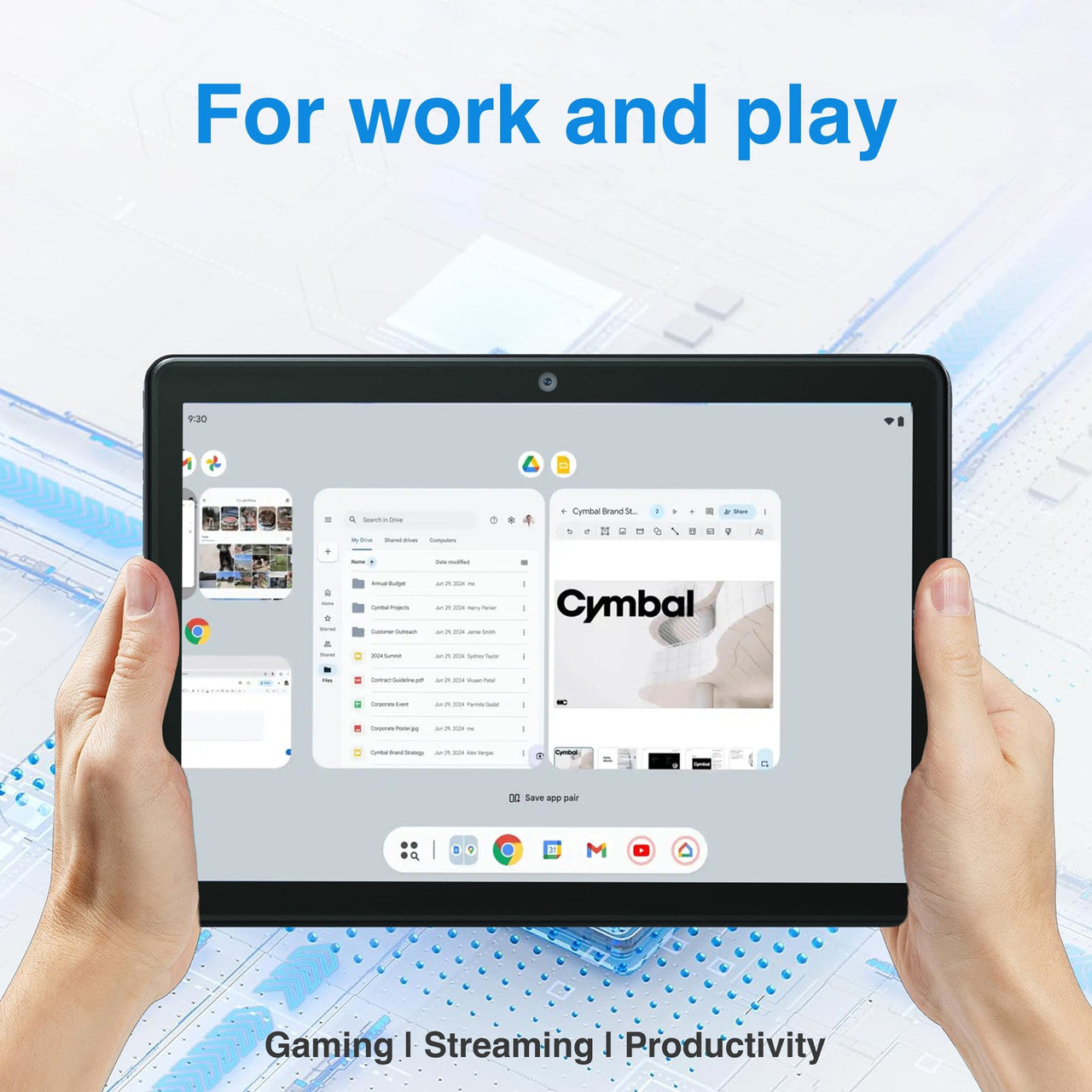 Laser 10-Inch Android Tablet – 64GB Storage with Protective Case – Wi-Fi, Touchscreen, Portable Design