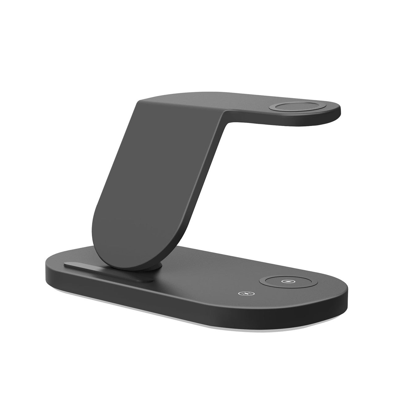 Laser 3-in-1 Wireless Charging Station – Fast Charger for iPhone, Apple Watch & AirPods – Black