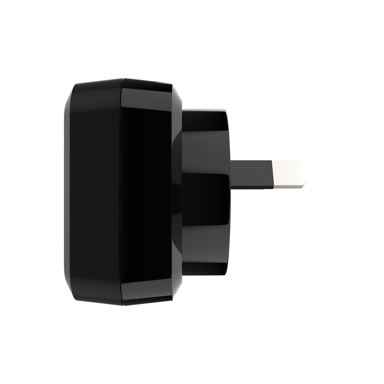 Laser Dual USB Wall Charger with Fast Charging & 3-in-1 Cable – Universal Power Adapter – Black