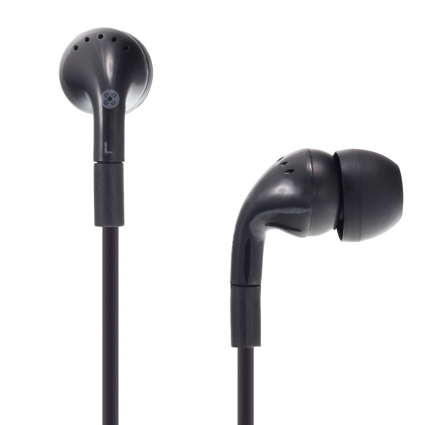 MOKI Noise Isolation In-Ear Earphones – Wired Stereo Headphones with Deep Bass (Black)