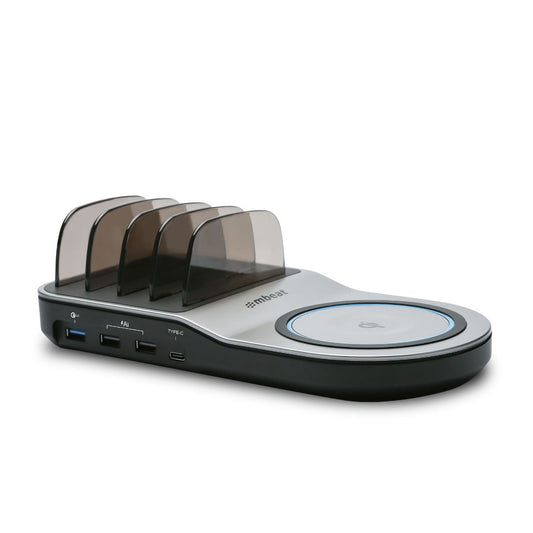 mbeat Gorilla Power 50W Charging Dock – Qi-Certified Wireless & Multi-Device USB Fast Charger