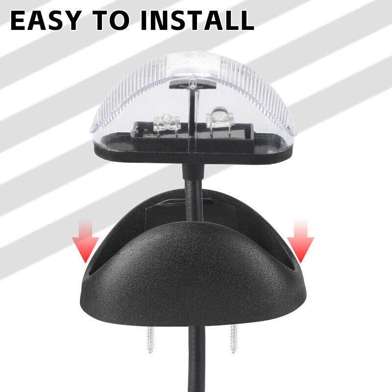 10X LED Clearance Lights – Amber & Red Side Marker Lamps for Truck, Trailer, Caravan – 12V–24V Waterproof