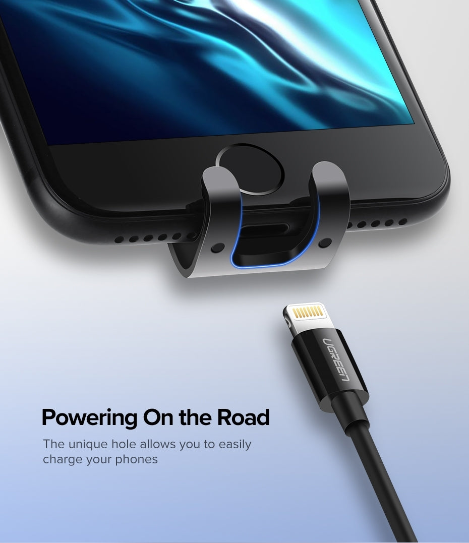 UGREEN 40907 Gravity Car Air Vent Phone Holder – Secure Mount for iPhone, Samsung & Android Devices