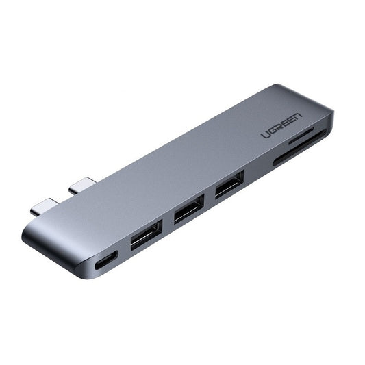 UGREEN 60560 USB-C Hub for MacBook – Aluminum Type-C Adapter with 3 USB 3.0 Ports & 100W PD Charging
