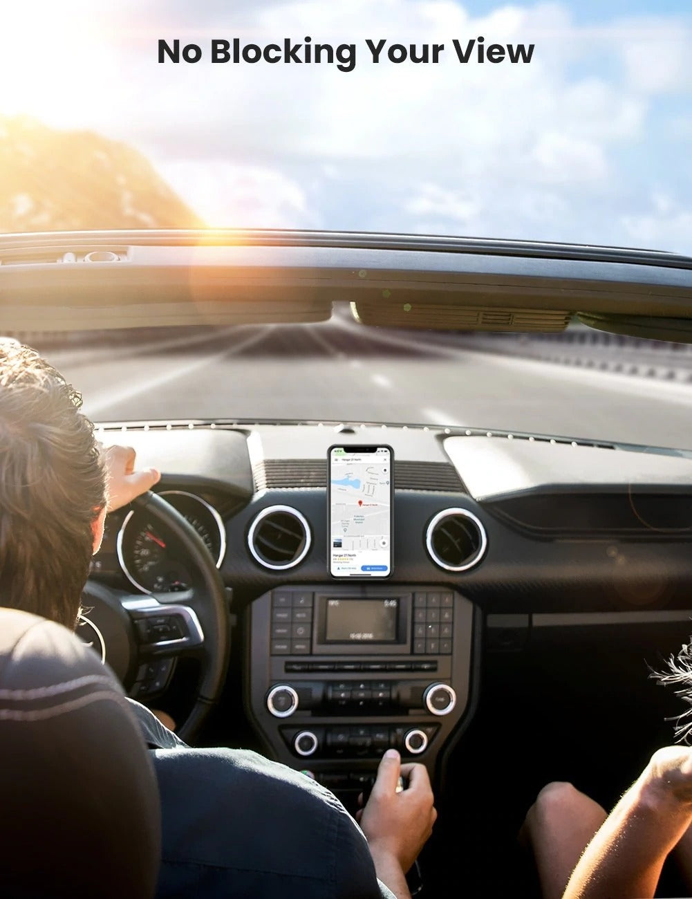 UGREEN 80785 Magnetic Phone Car Mount – 360° Rotatable Dashboard & Air Vent Holder