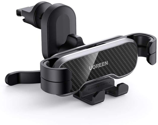 UGREEN 80871 Gravity Car Phone Holder with Hook Clip – Universal Air Vent Mount for Smartphones.