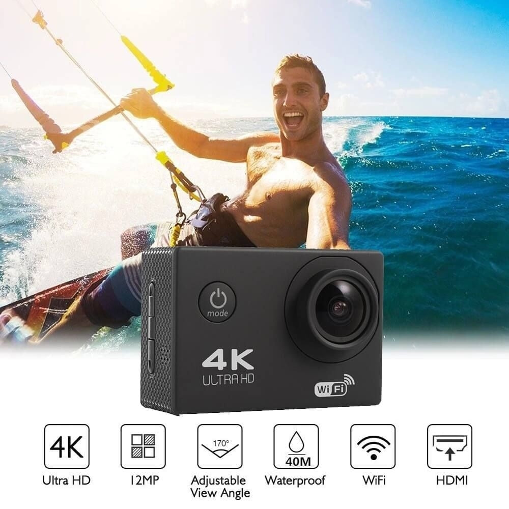 BDI 4K WiFi Action Camera – Sports DV Cam with Ultra HD Recording & Waterproof Case