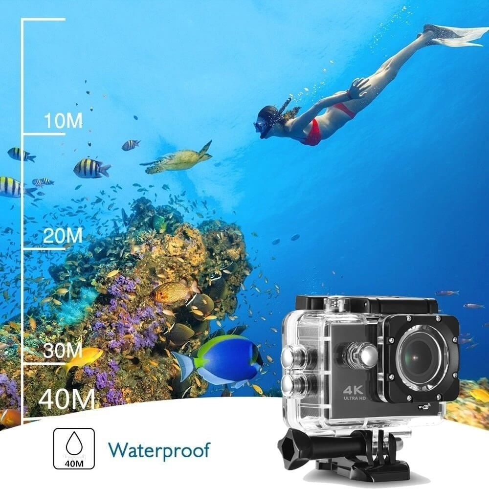 BDI 4K WiFi Action Camera – Sports DV Cam with Ultra HD Recording & Waterproof Case