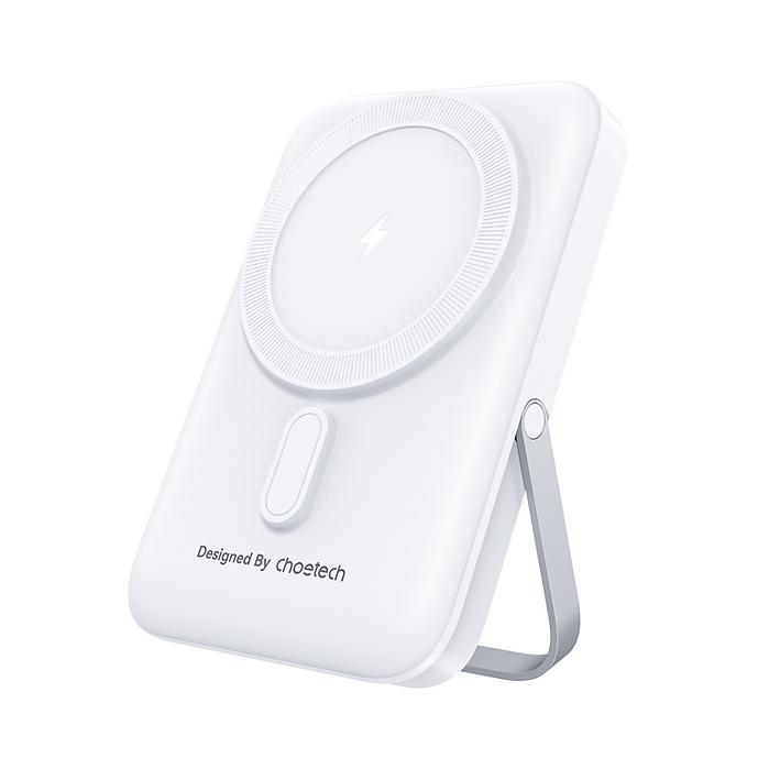 CHOETECH B743-WH 10000mAh PD 20W Magnetic Power Bank with Holder – White