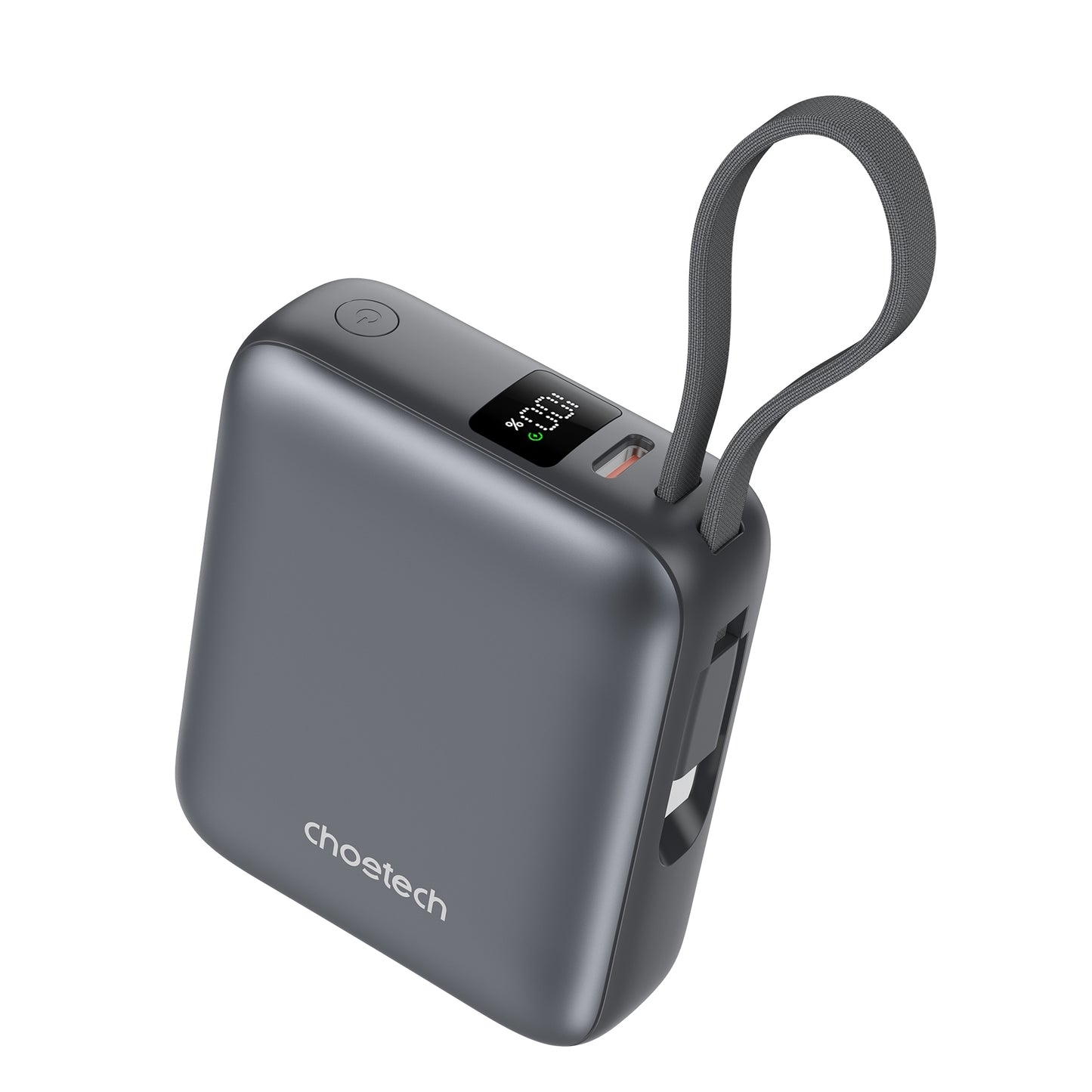 CHOETECH B832-GY 10000mAh PowerLeap Power Bank – 35W Fast Charging USB-C + USB-A Portable Charger – Compact & Travel-Friendly