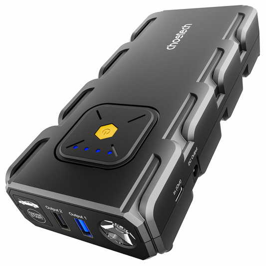 CHOETECH TC0009 16000mAh Portable Car Jump Starter – Power Bank with Emergency Light & USB Charging