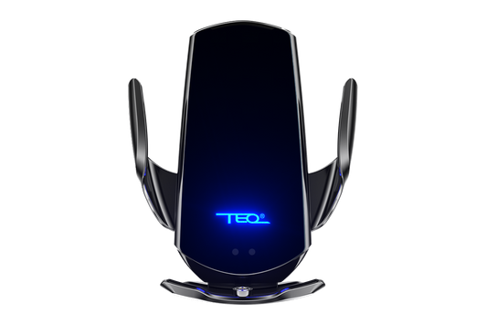 TEQ T22 Fast Wireless Car Charger & Phone Holder – Auto-Clamp Mount, 15W Qi Charging