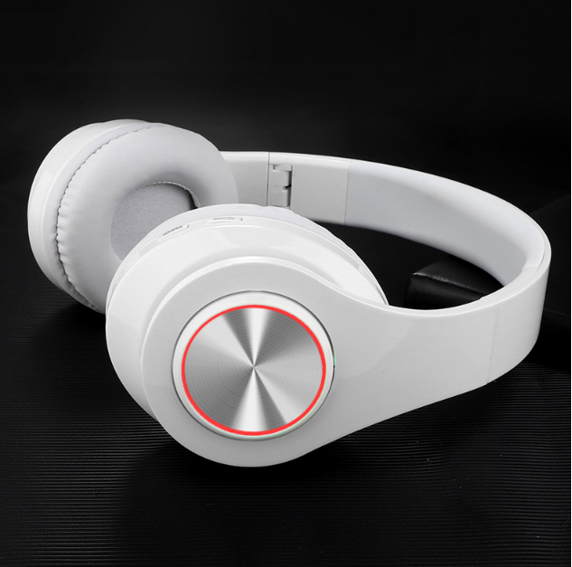 Bluetooth 5.0 Foldable Wireless Stereo Headphones – Over-Ear Earphones with HD Sound (Black)