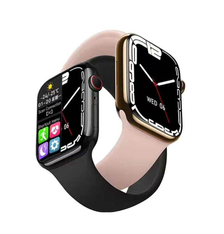 Smart Watch 44mm with Bluetooth Calling – Multi-Dial Display, Blood Oxygen Monitor, Sports & Game Modes – Compatible with iOS & Android – White + 2 Straps