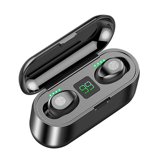 V5.0 Wireless Bluetooth Headset with Touch Control – Stereo Sound, Charging Case, In-Ear Earbuds