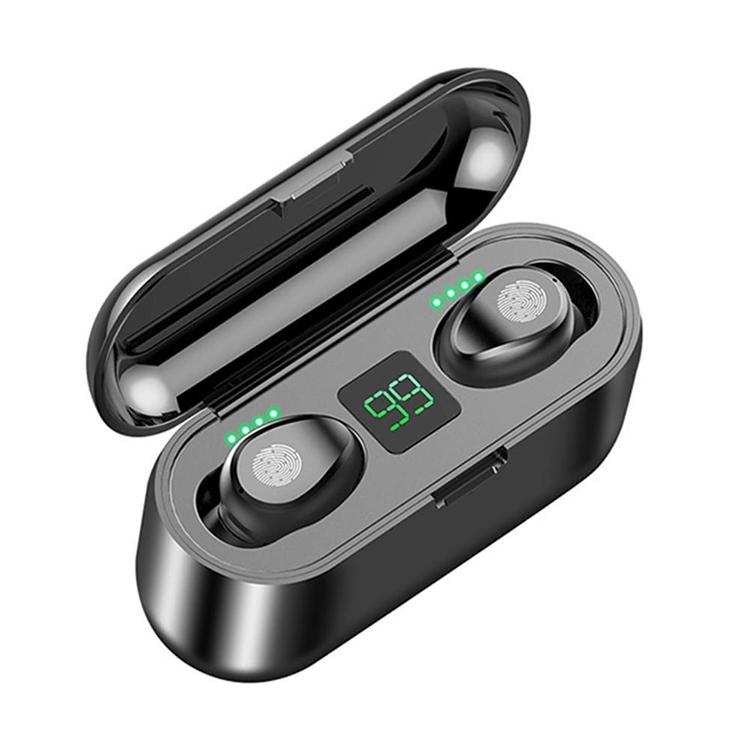 V5.0 Wireless Bluetooth Headset with Touch Control – Stereo Sound, Charging Case, In-Ear Earbuds