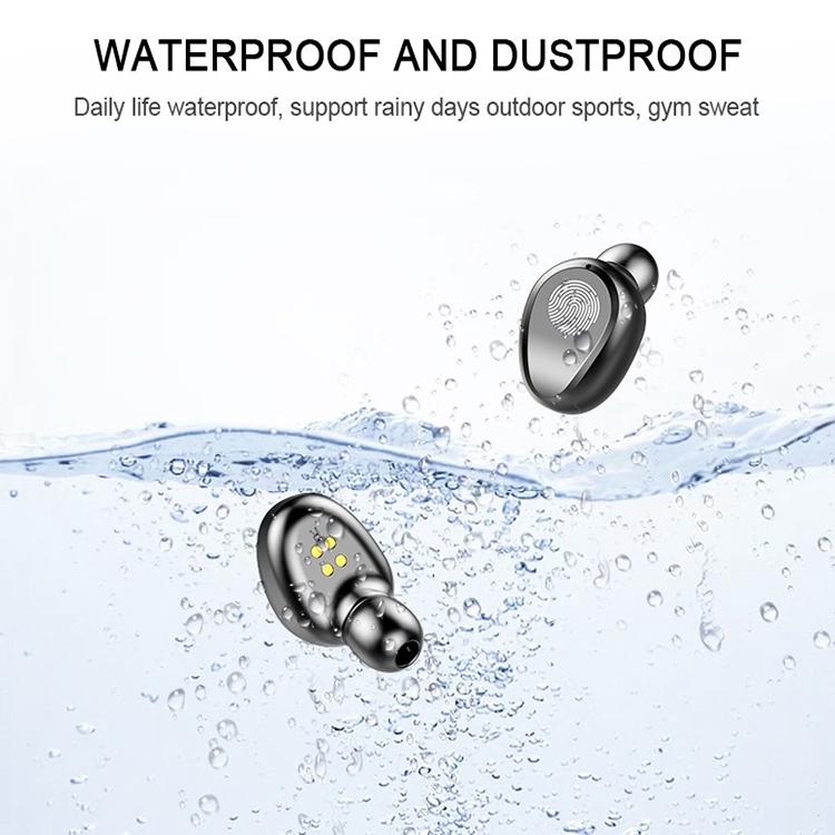 V5.0 Wireless Bluetooth Headset with Touch Control – Stereo Sound, Charging Case, In-Ear Earbuds
