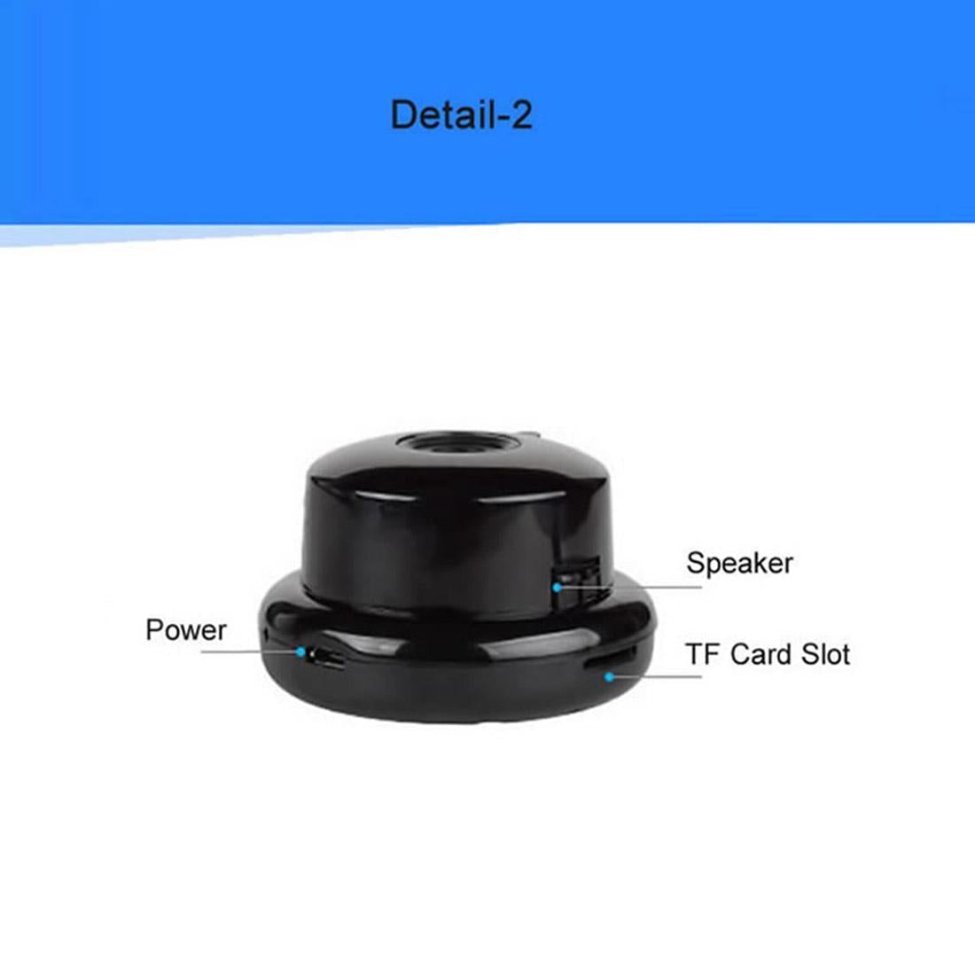 Mini HD WiFi IP Camera – Infrared Night Vision, Motion Detection, TF Card Storage (Up to 64GB)