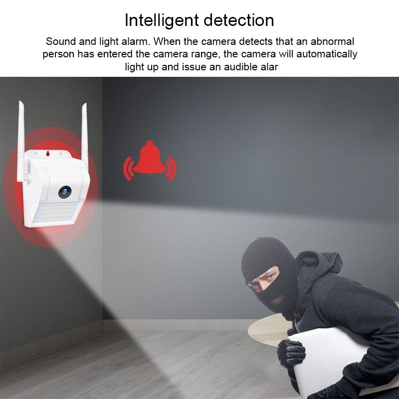 Wireless Wall Light Security Camera – 2MP, IP66 Waterproof, Night Vision, Motion Detection, Two-Way Audio, Remote Monitoring, 128GB Storage