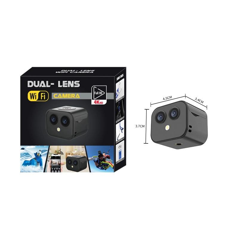 Wireless Dual Lens 4K Camera with Remote Monitoring. HD Security Surveillance Camera
