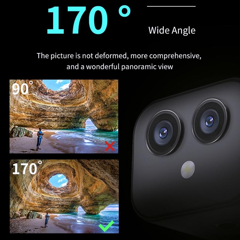Wireless Dual Lens 4K Camera with Remote Monitoring. HD Security Surveillance Camera