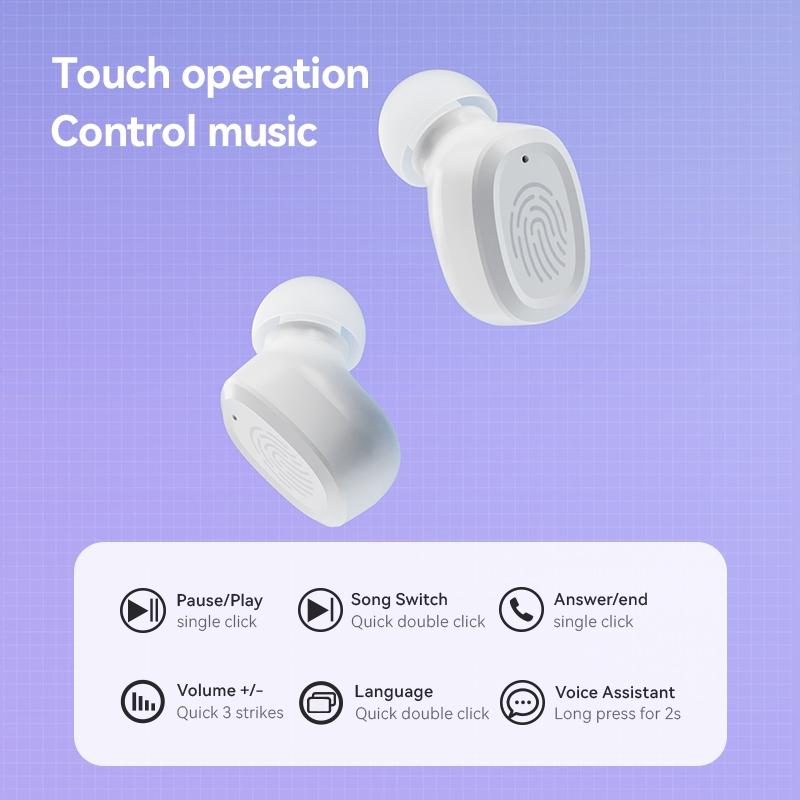 Black Wireless Earphones with Charging Case – Bluetooth True Wireless Stereo (TWS)