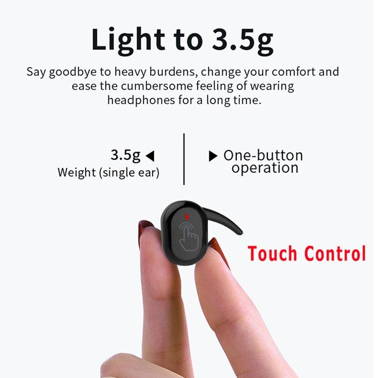 Mini Wireless Bluetooth 5.0 In-Ear Earphone – Compact, Lightweight & Portable