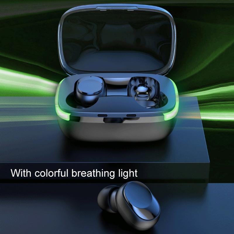 Y60 TWS 5.1 Wireless In-Ear Gaming Headphones – Breathing Light, Low Latency, Noise Cancelling, Charging Case