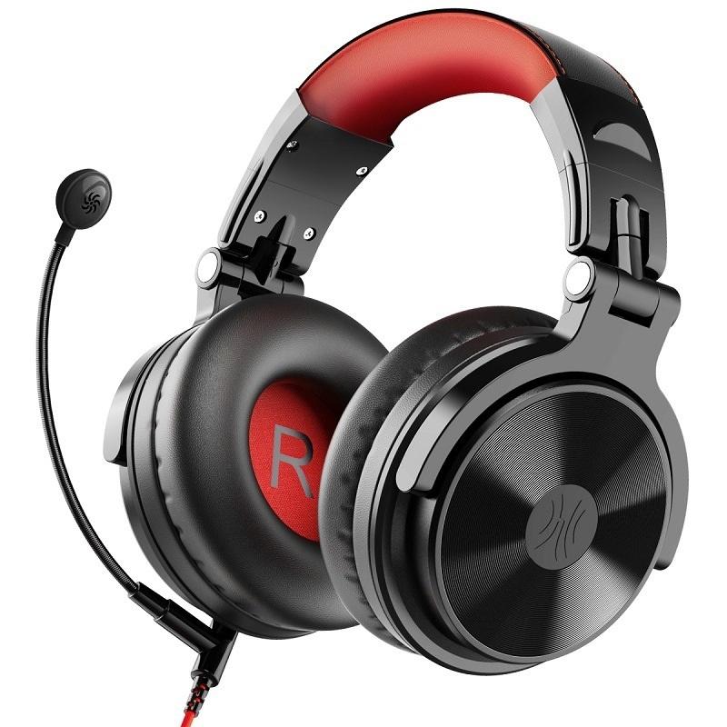 Wireless Gaming Headset – Black & Red, Noise Cancelling Mic, Surround Sound, Long Battery Life
