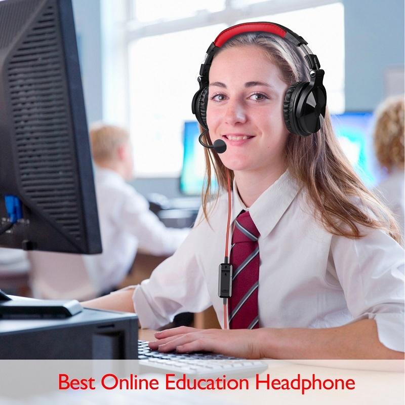 Wireless Gaming Headset – Black & Red, Noise Cancelling Mic, Surround Sound, Long Battery Life