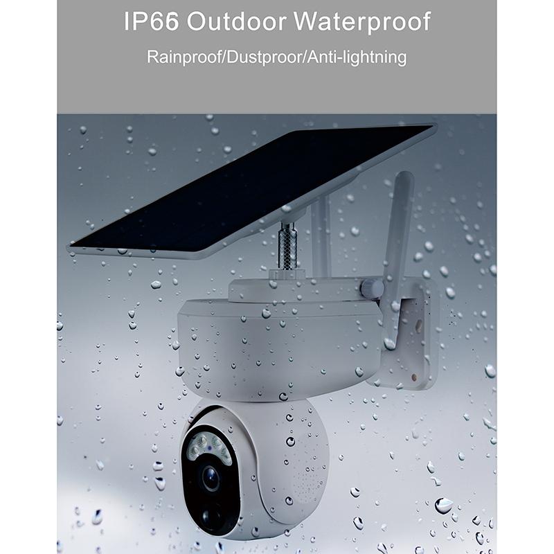 Smart Solar PTZ Camera – Full-Color Night Vision, AI Motion Detection, Outdoor Wireless Security